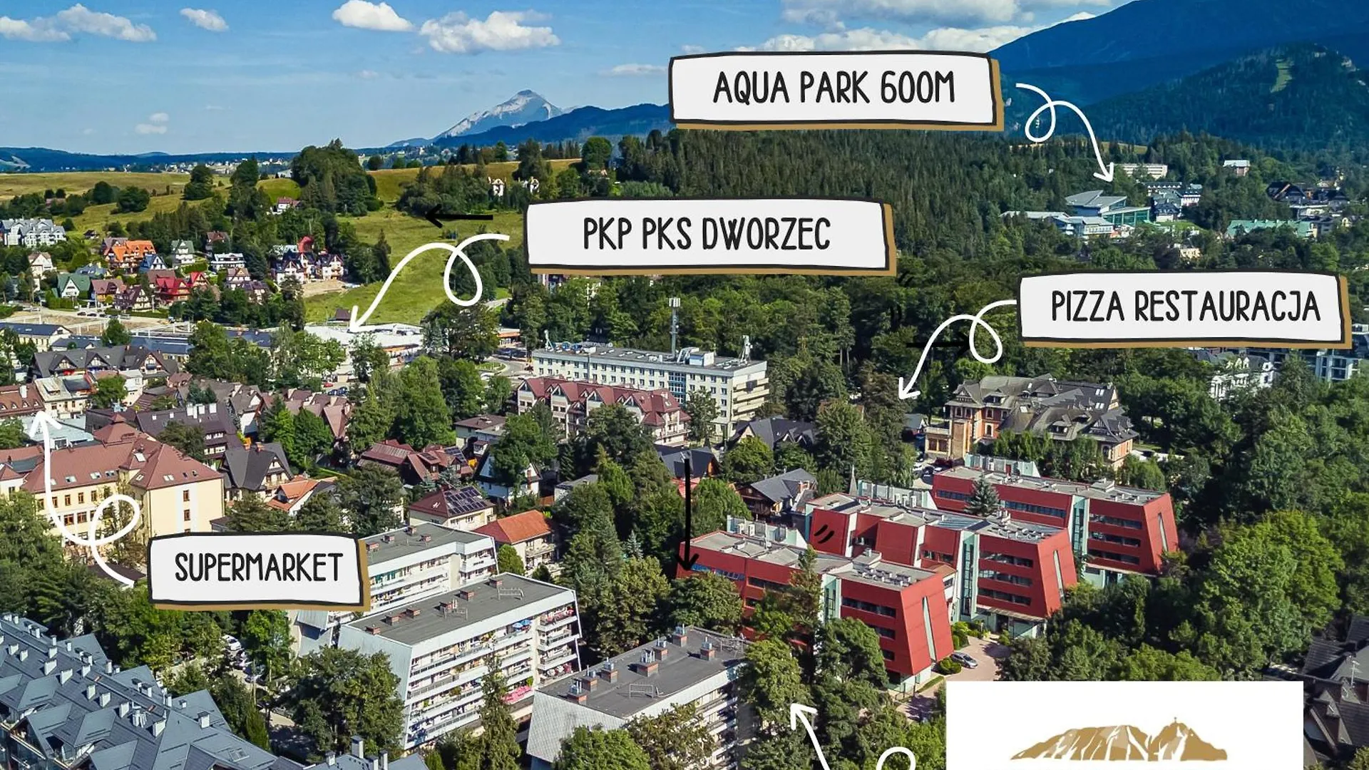 アパート Apartament Giewont View 16 ザコパネ